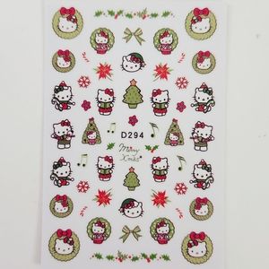 ⭐4/$15 Christmas Wreath Hello Kitty Nail Art